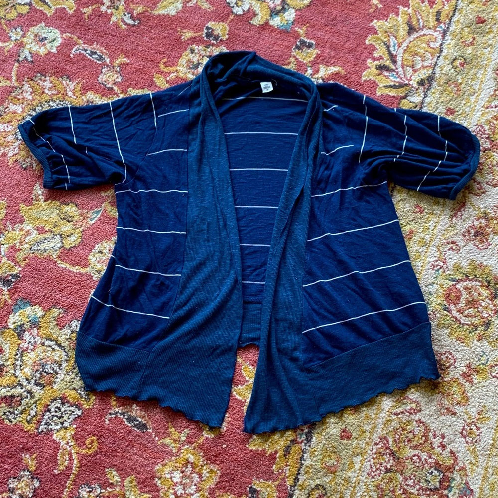 Urban Outfitters Navy & White Striped Sweater